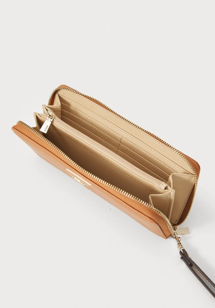 Velká dámská peněženka Guess Laurel - light cognac