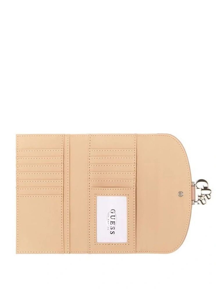 Dámská peněženka Guess Hemlock Logo Slim Pink
