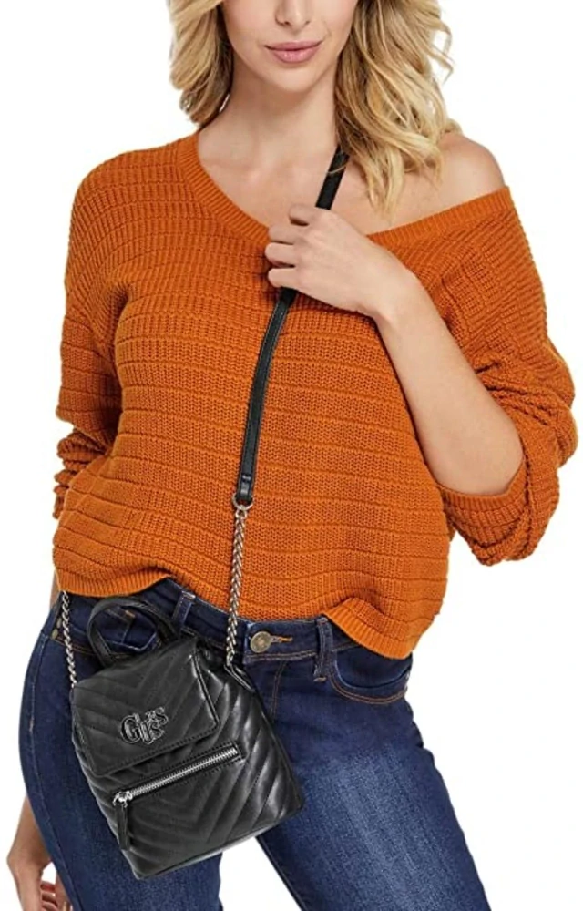 Dámská crossbody kabelka Guess Chevron Chain Quilted