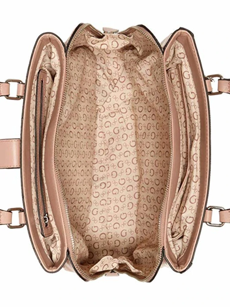 Dámská kabelka Guess Hemlock Logo - růžová